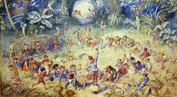 The Fairy Ring (ألوان مائية وقلم رصاص على ورق) بواسطة ريتشارد دويل