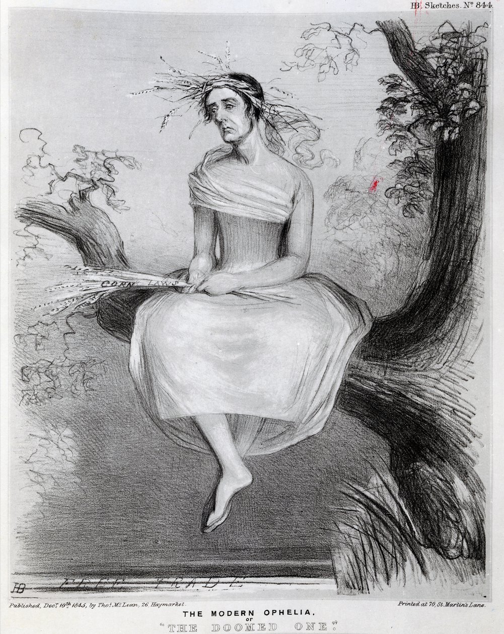الأوفيلية الحديثة ، أو The Doomed ، 1845 بواسطة ريتشارد دويل