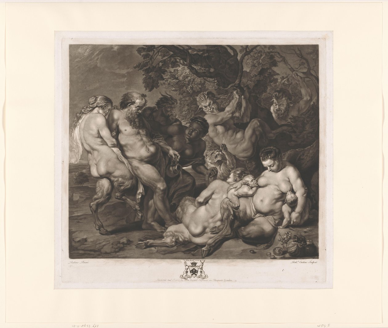 Silenus مع عائلة من الساتير (باتشانال) بواسطة ريتشارد إيرلوم