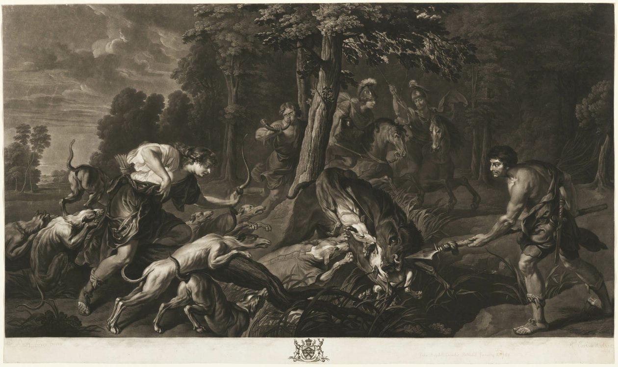 The Calydonian Boar Hunt ، من معرض Houghton بواسطة ريتشارد إيرلوم