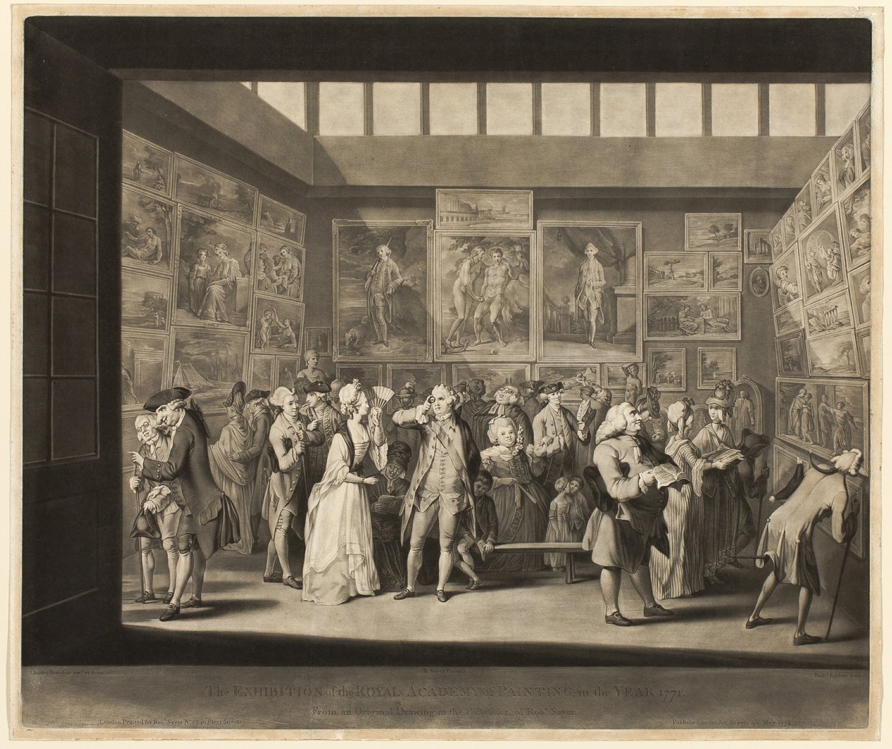 معرض الأكاديمية الملكية للرسم في عام 1771 بواسطة ريتشارد إيرلوم
