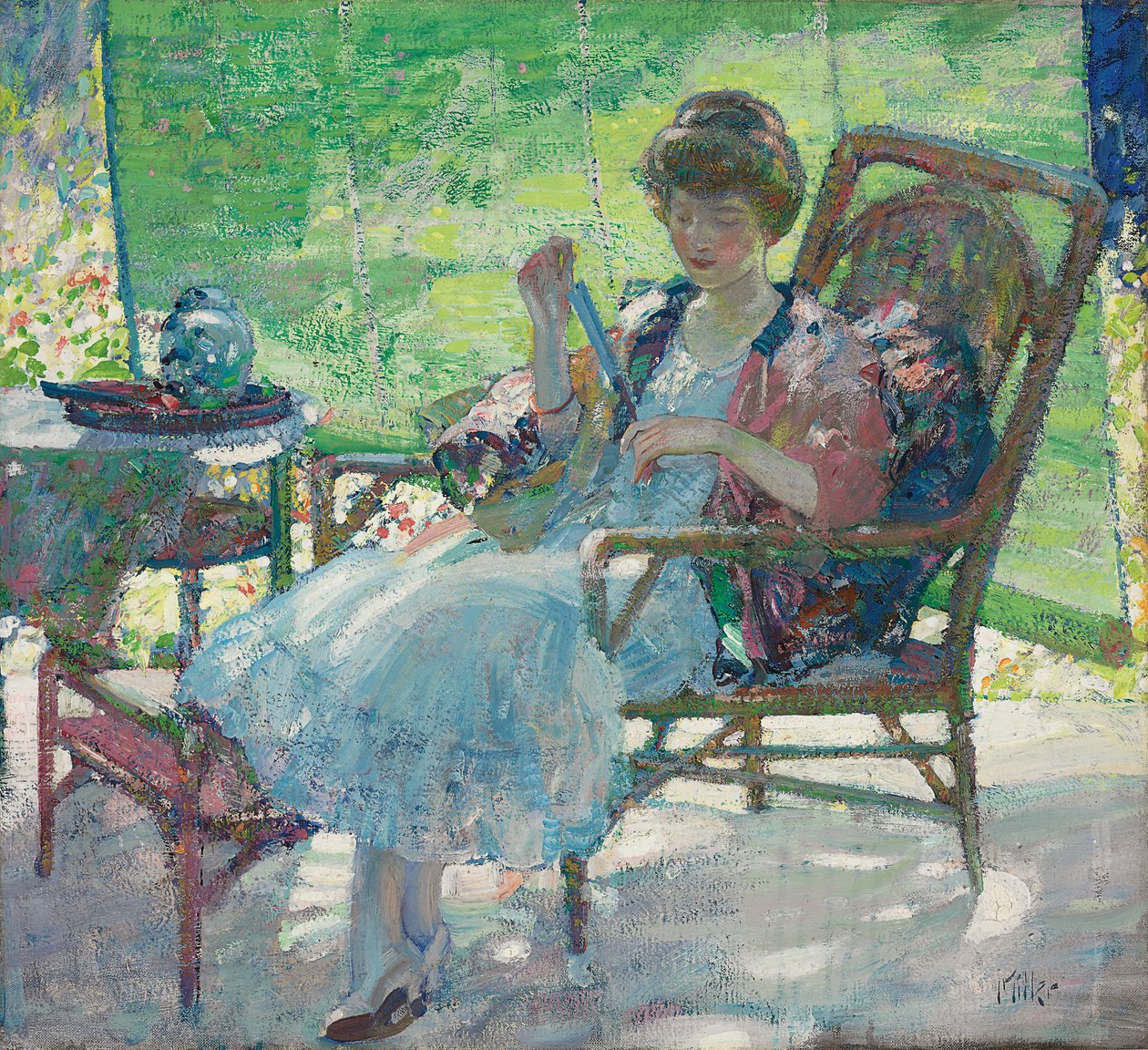 Day Dreams، c.1916 (زيت على قماش) بواسطة ريتشارد اميل ميلر