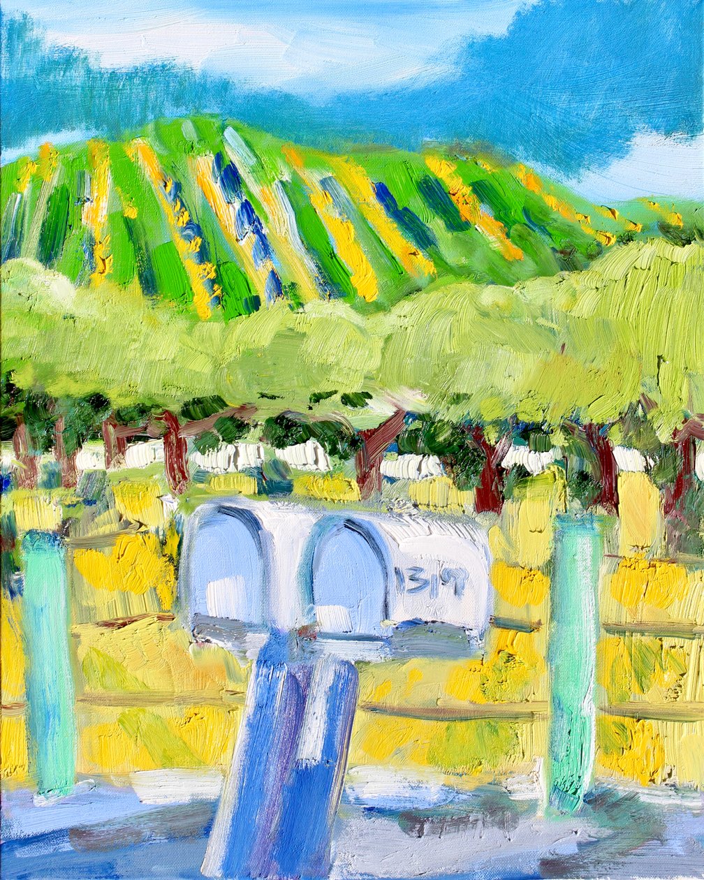 Mailboxes and Vineyard ، نابا ، 2019 بواسطة ريتشارد فوكس