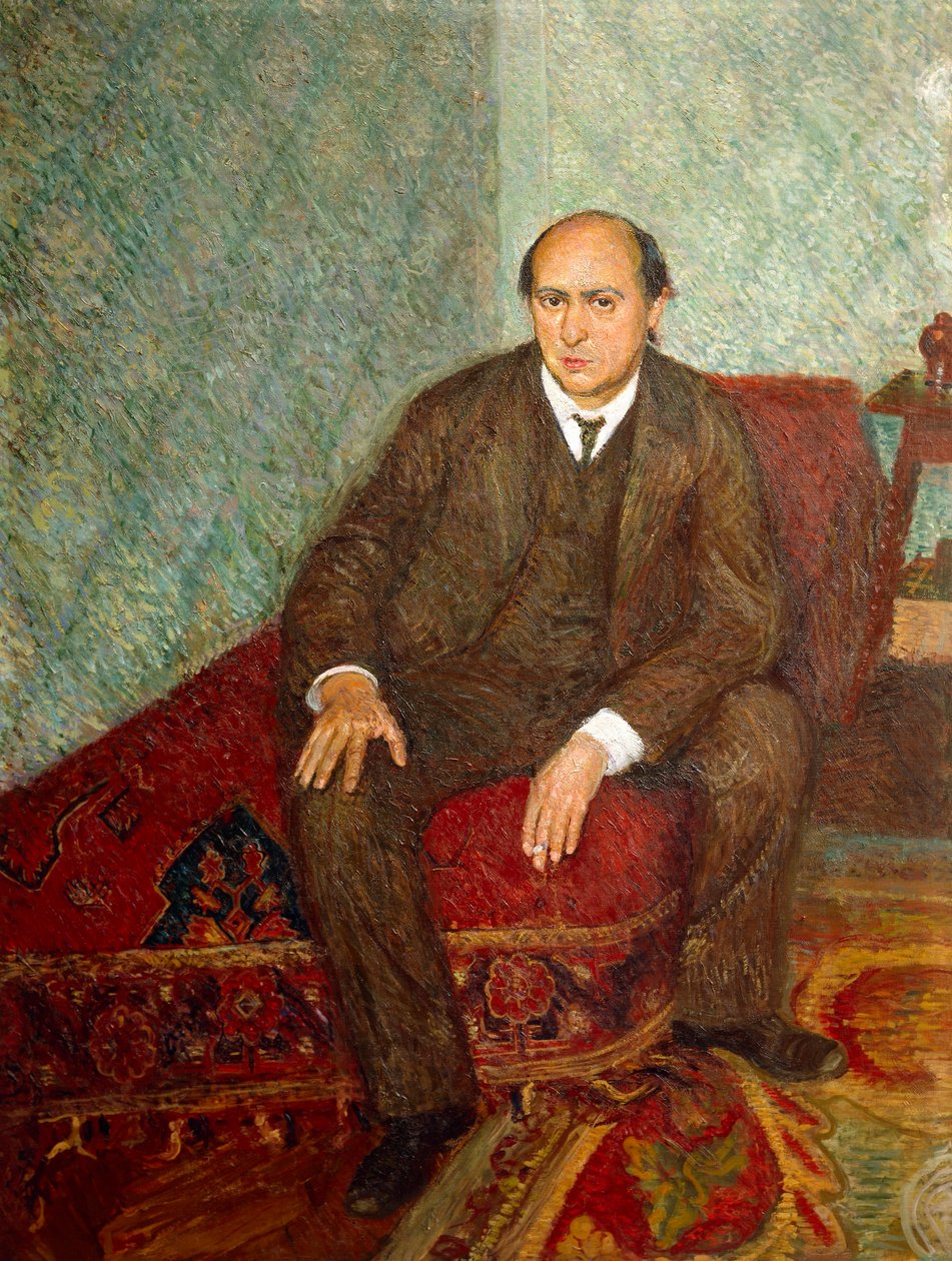 Austria, Vienna, portrait of Austrian composer Arnold Schonberg (1874-1951) (painting) بواسطة ريتشارد جيرستل