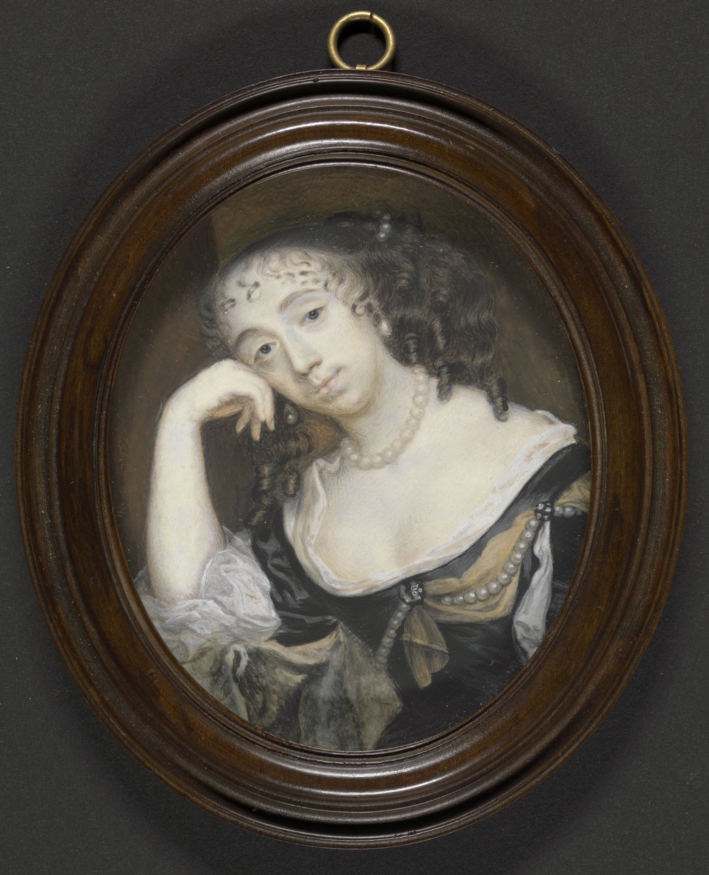 إليزابيث دورمر ، كونتيسة كارنارفون (ت 1677) (ني كابيل) ، c.1665 (لون الجسم على الرق الذي وضع على البطاقة) بواسطة ريتشارد جيبسون