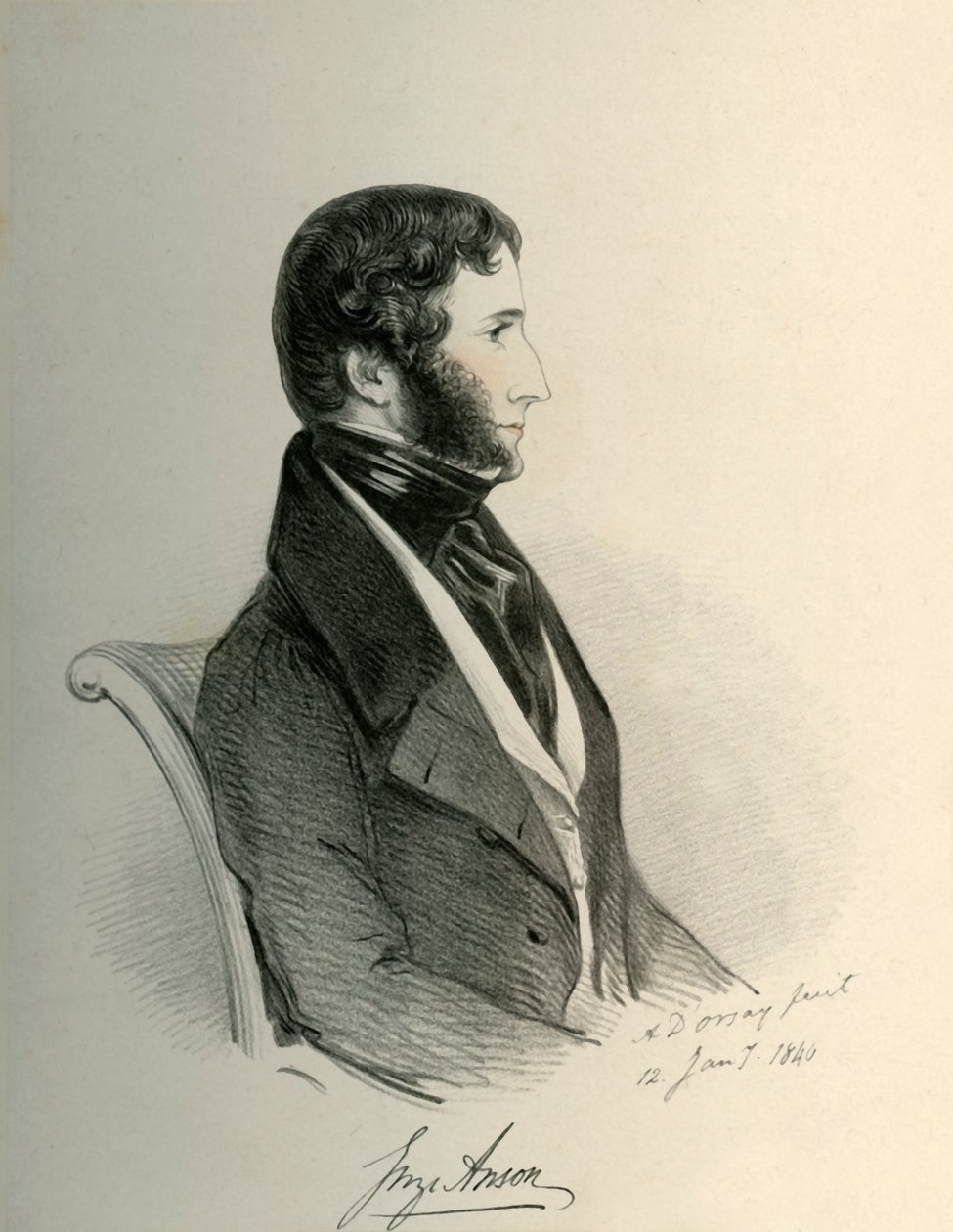 جورج أنسون ، 1840. بواسطة ريتشارد جيمس لين