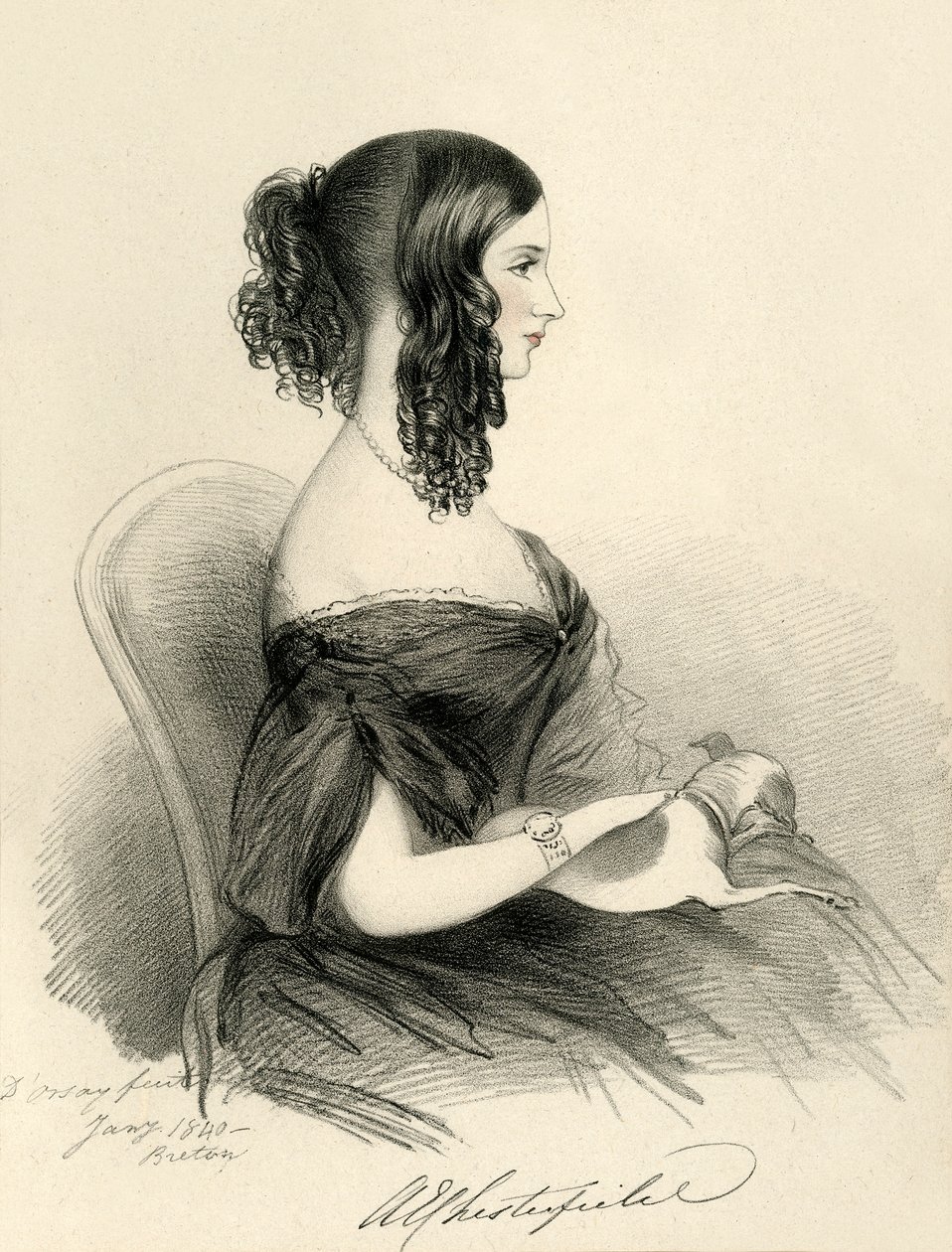 كونتيسة تشيسترفيلد ، 1833. بواسطة ريتشارد جيمس لين