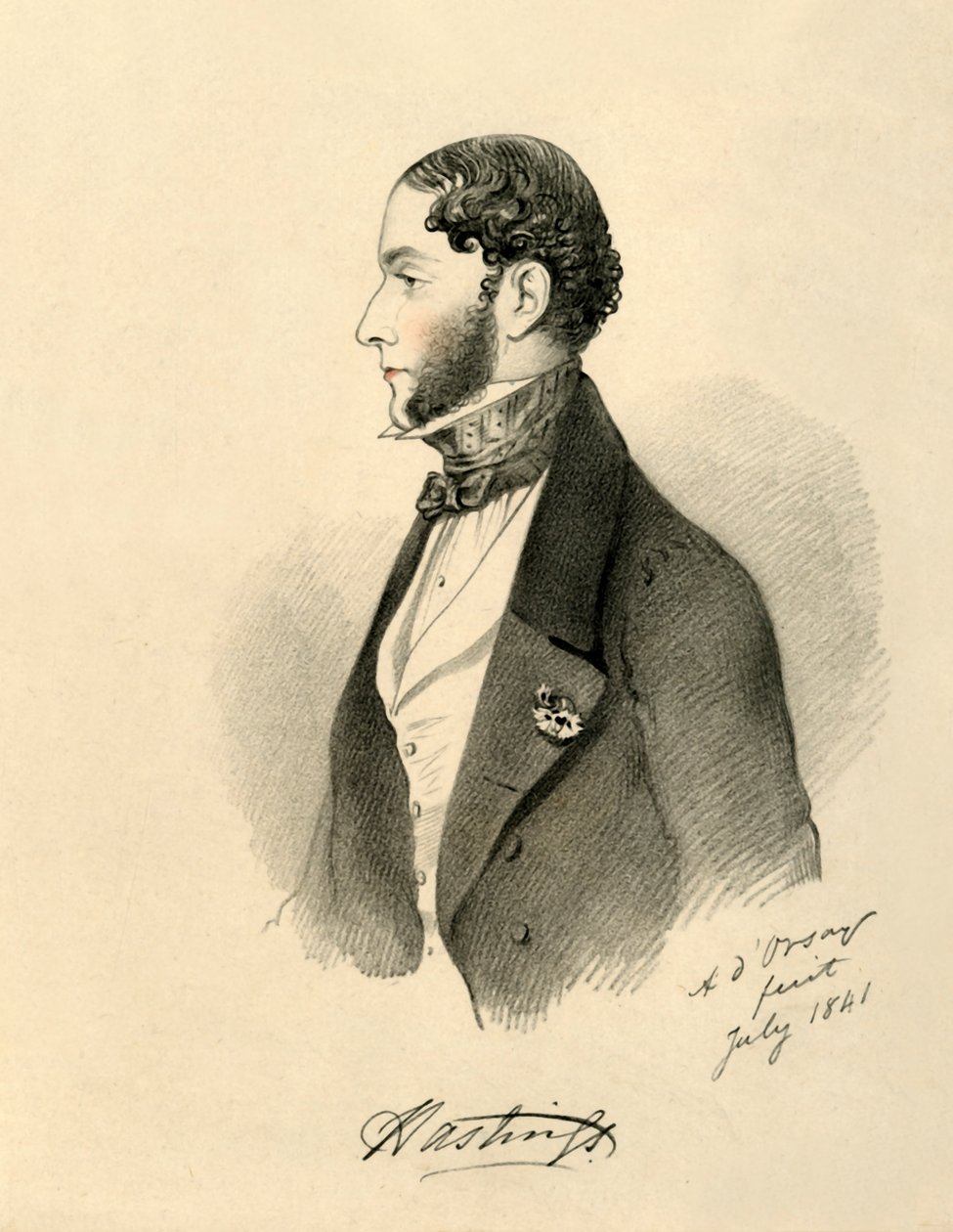 ماركيز هاستينغز ، 1841. بواسطة ريتشارد جيمس لين