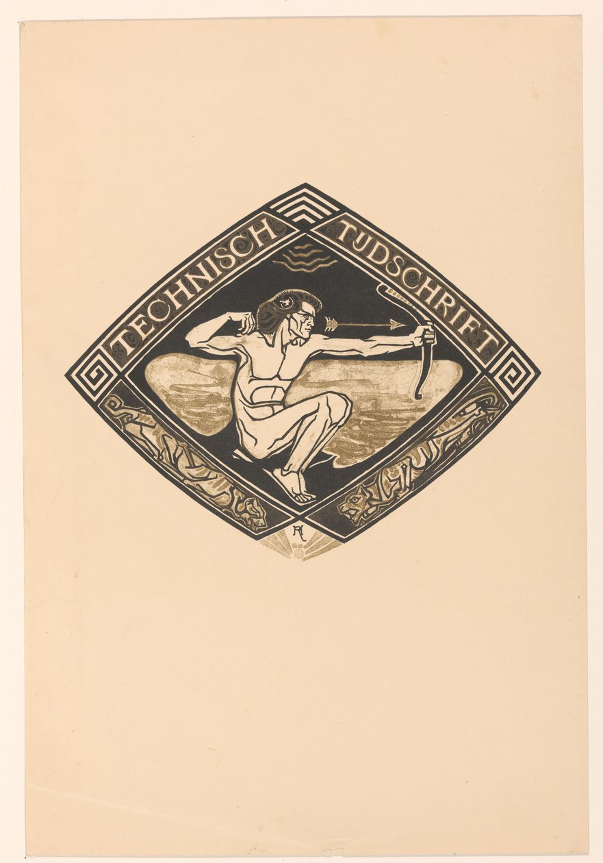 تصميم الغلاف لـ: Technische Tijdschrift، 1914 بواسطة ريتشارد نيكولاس رولاند هولست