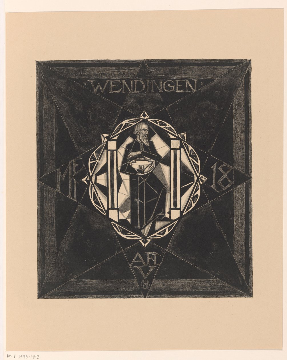تصميم الغلاف لـ: Wendingen، 1918 بواسطة ريتشارد نيكولاس رولاند هولست