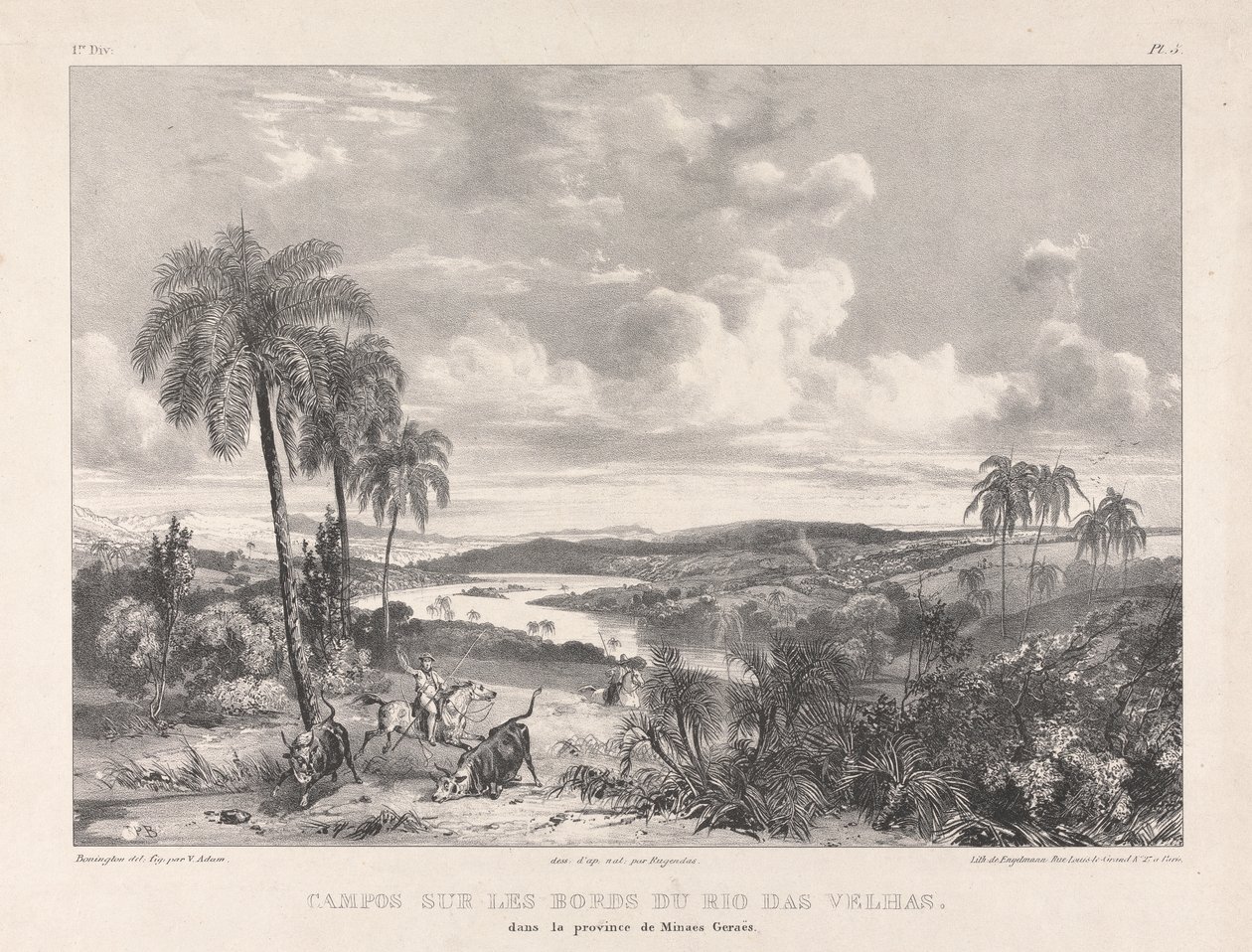 Campos sur les bords of Rio das Velhas بواسطة ريتشارد باركس بونينجتون