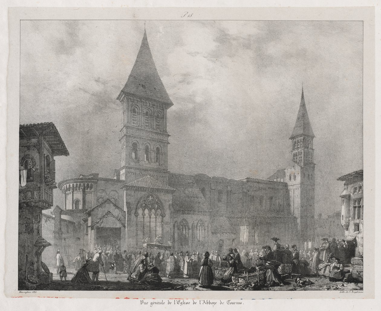 رحلات رائعة ورومانسية في فرنسا القديمة ، Franche-Comté: Tournus Abbey Church بواسطة ريتشارد باركس بونينجتون