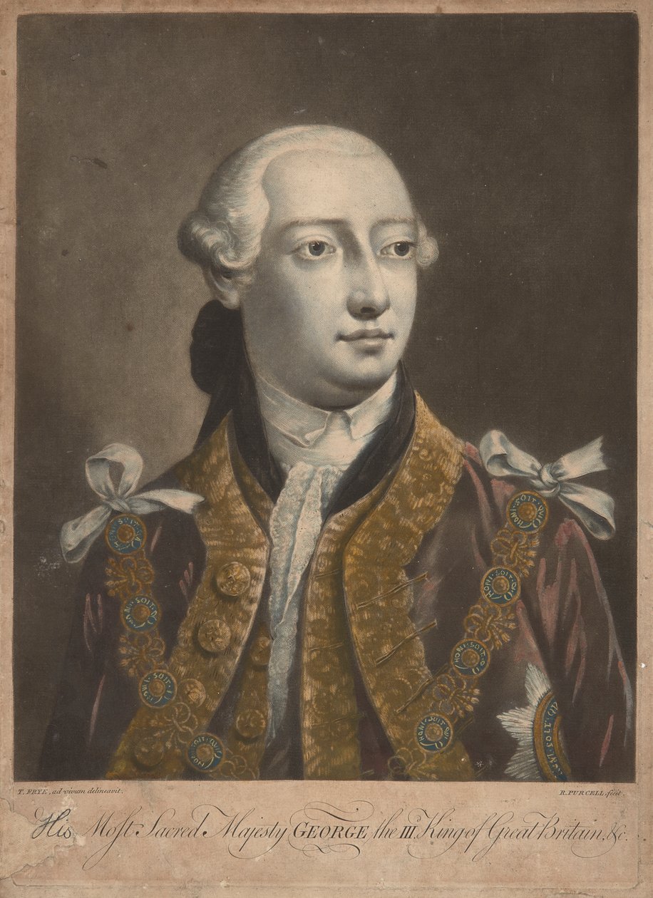 الملك جورج الثالث ، 1762 (ميزوتنت) بواسطة ريتشارد بورسيل