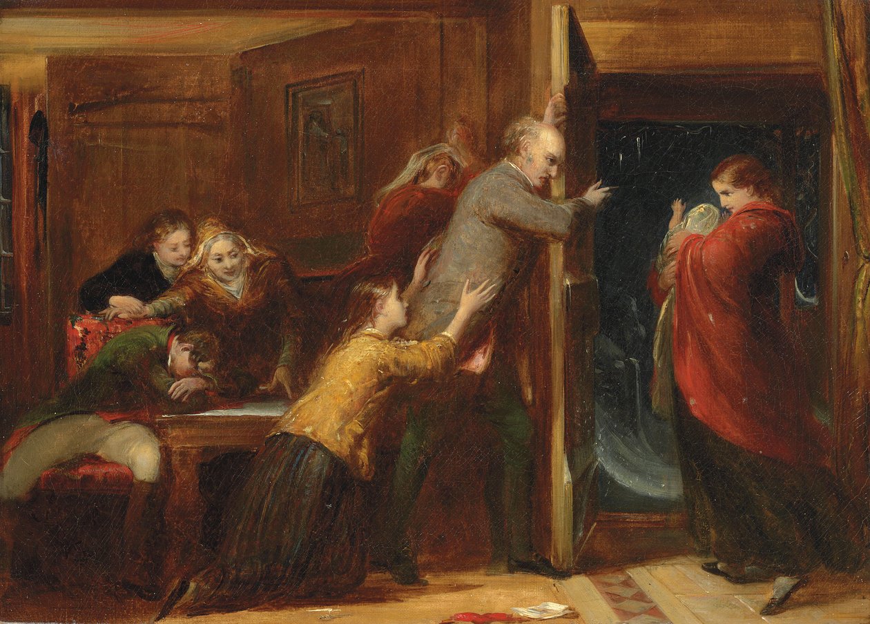 رسم تخطيطي لـ "المنبوذ" ، 1851 بواسطة ريتشارد ريدجريف