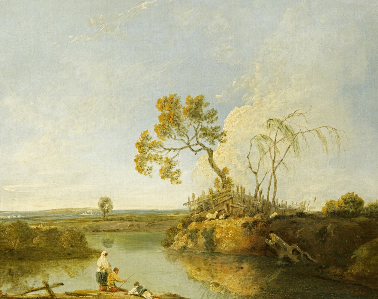 Backwater of the Severn (زيت على قماش) بواسطة ريتشارد ويلسون