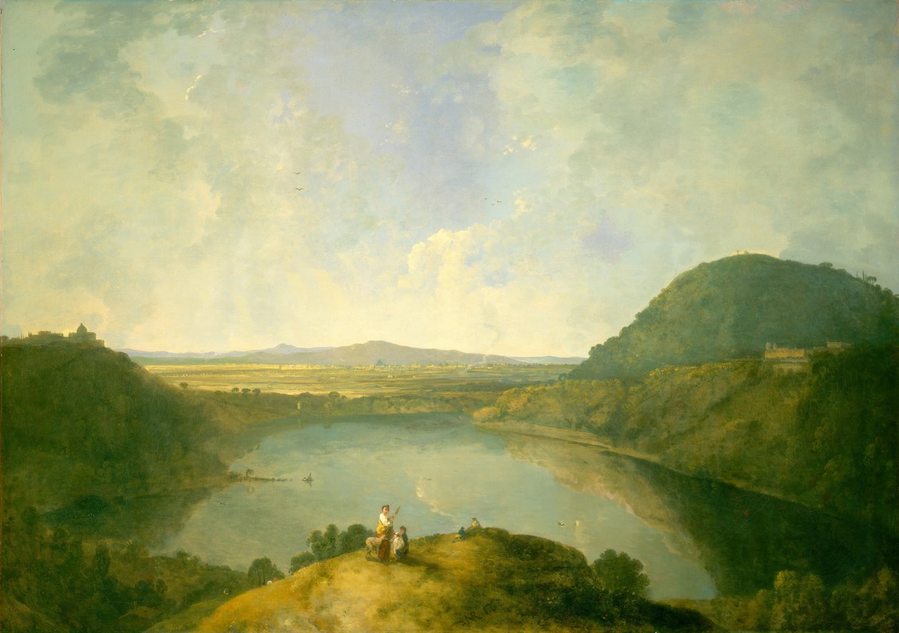 Lake Albano, 1762.  بواسطة ريتشارد ويلسون