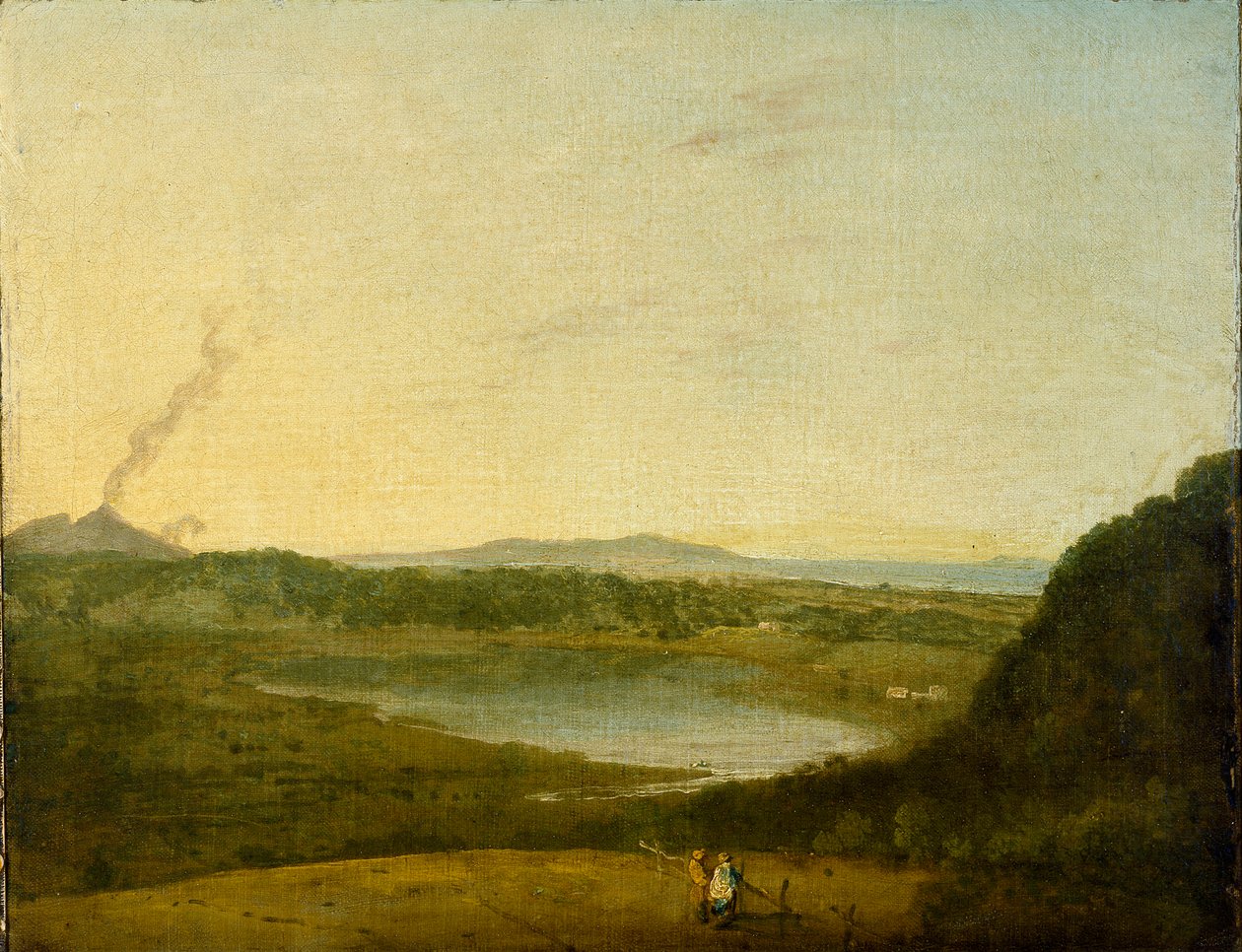 The Lago di Agnano ، c1752 بواسطة ريتشارد ويلسون