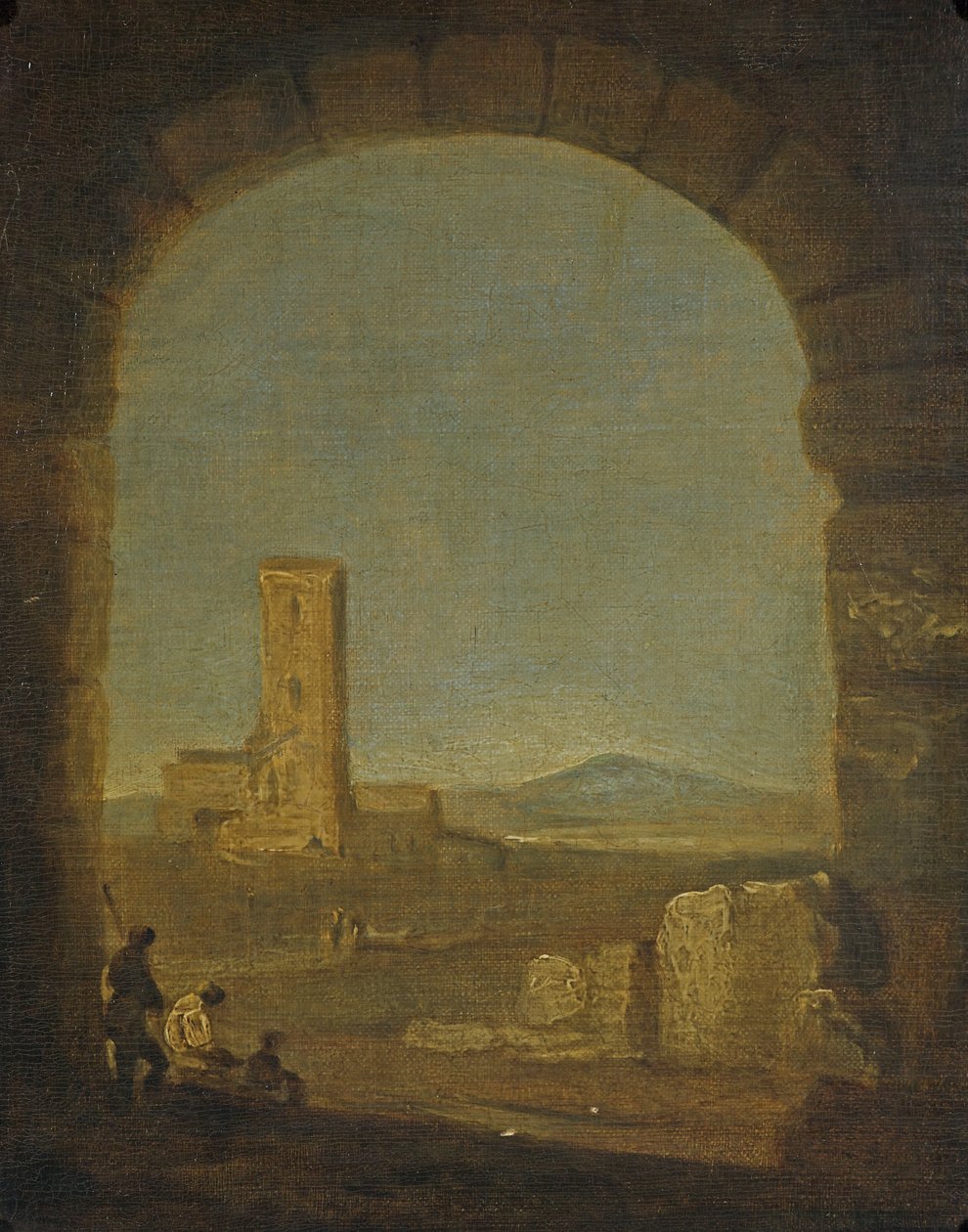 توري ديل فيسكال ، بالقرب من روما ، إيطاليا ، حوالي عام 1775 (زيت على قماش) بواسطة ريتشارد ويلسون