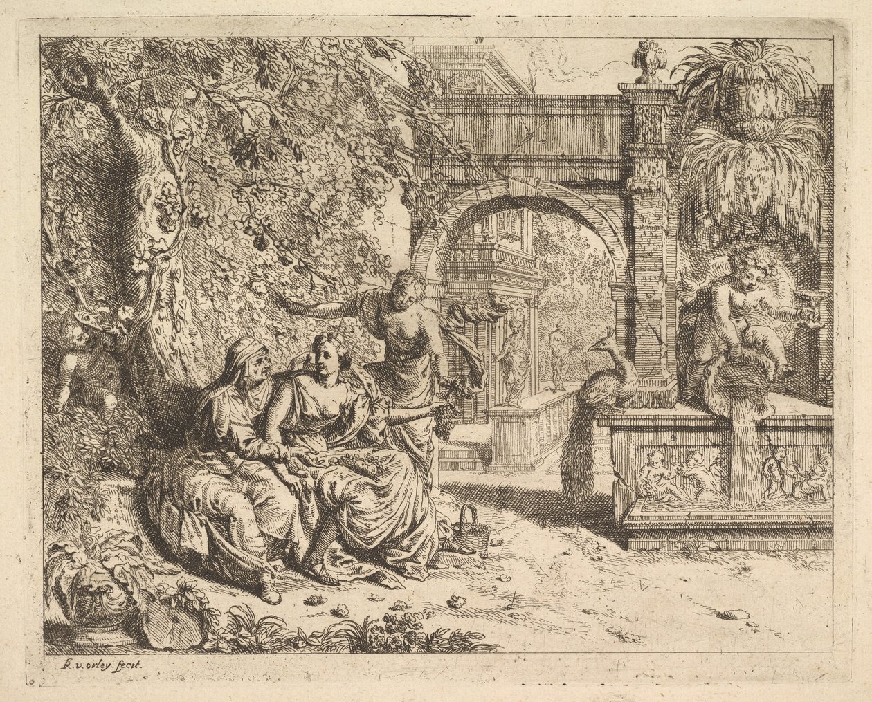 Vertumnus و Pomona. بواسطة ريتشارد فان أورلي