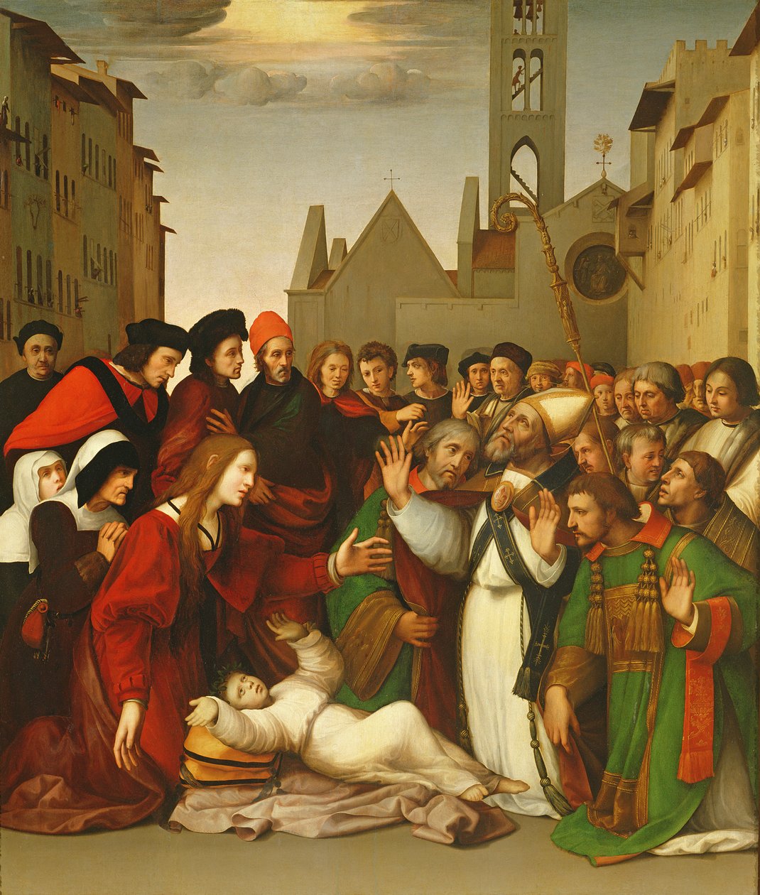 القديس زينوبيوس رفع فتى من بين الأموات بواسطة Ridolfo، Il Ghirlandaio