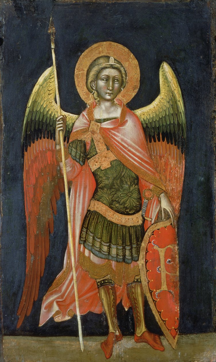ملاك المحارب ، 1348-54 بواسطة Ridolfo di Arpo Guariento