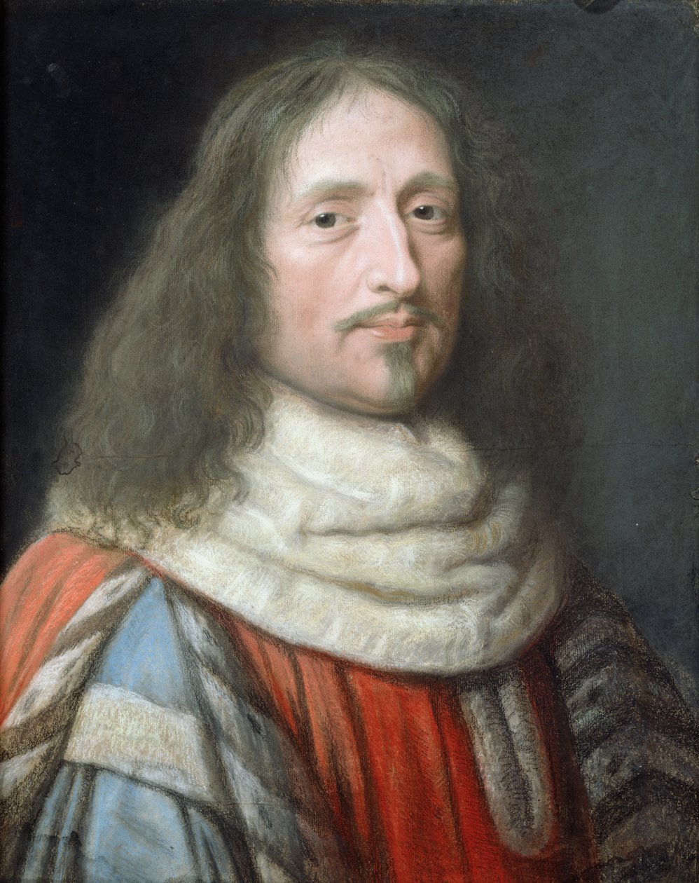 غيوم دي لاموينون (1617-77) (باستيل على ورق) بواسطة روبرت نانتويل