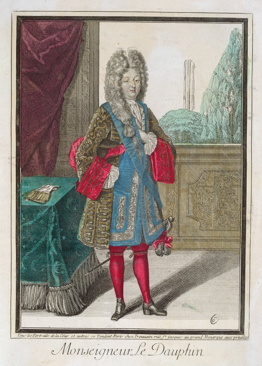 لويس الفرنسي (1661-1711) Monseigneur le Dauphin (نقش الألوان) بواسطة روبرت بونارت
