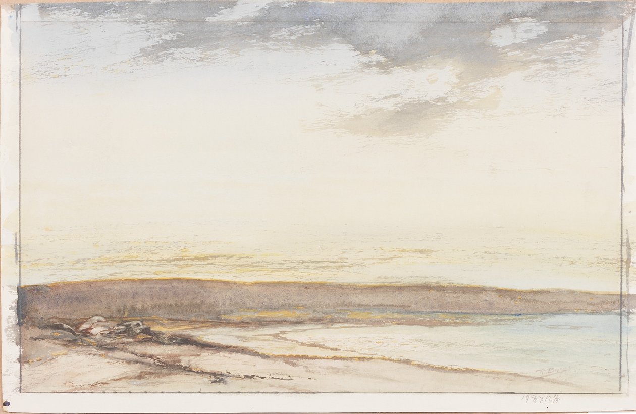 Errait ، Coast of Mull (قلم رصاص وألوان مائية (غسل) على ورق (تم لصقها على البطاقة)) بواسطة روبرت بيرنز