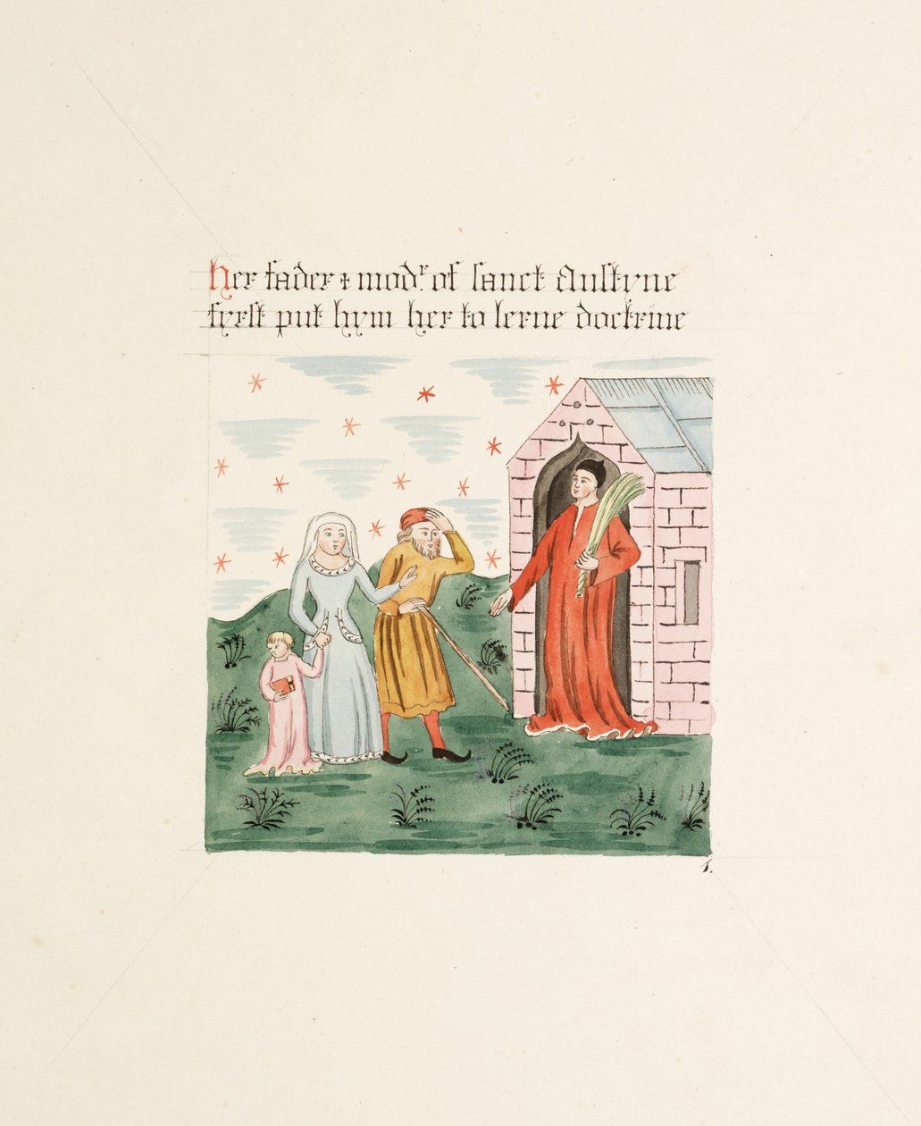 Ms. New Coll 380، f10r. آثار كنيسة كاتدرائية سانت ماري ، كارلايل ، رسمها روبرت كارلايل ، 1795 (قلم حبر ومرحاض على ورق) بواسطة روبرت كارلايل