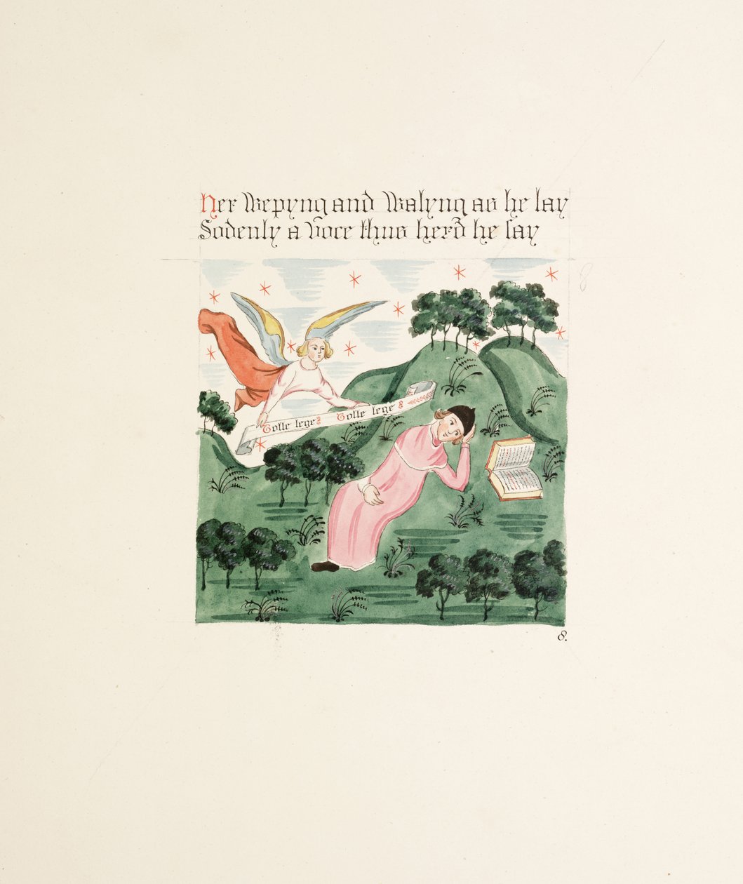 Ms. New Coll 380، f17r. آثار كنيسة كاتدرائية سانت ماري ، كارلايل ، رسمها روبرت كارليل ، 1795 (قلم حبر ومرحاض على ورق) بواسطة روبرت كارلايل