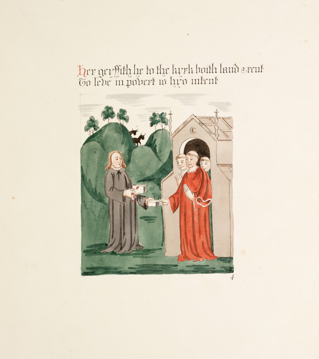 Ms. New Coll 380، f36r. آثار كنيسة كاتدرائية سانت ماري ، كارلايل ، رسمها روبرت كارليل ، 1795 (قلم حبر ومرحاض على ورق) بواسطة روبرت كارلايل