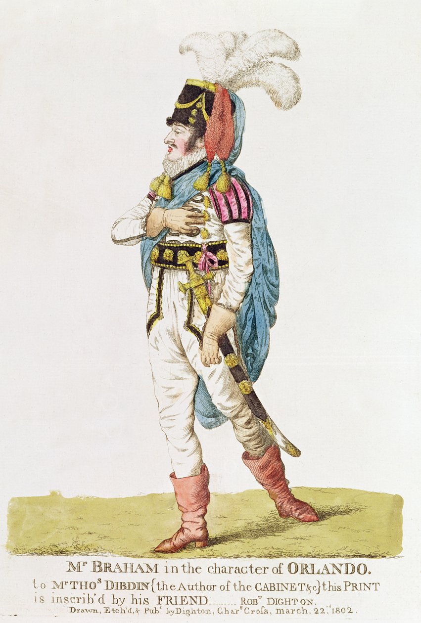 جون براهام (1777-1856) شخصية أورلاندو ، 1802 بواسطة روبرت دايتون