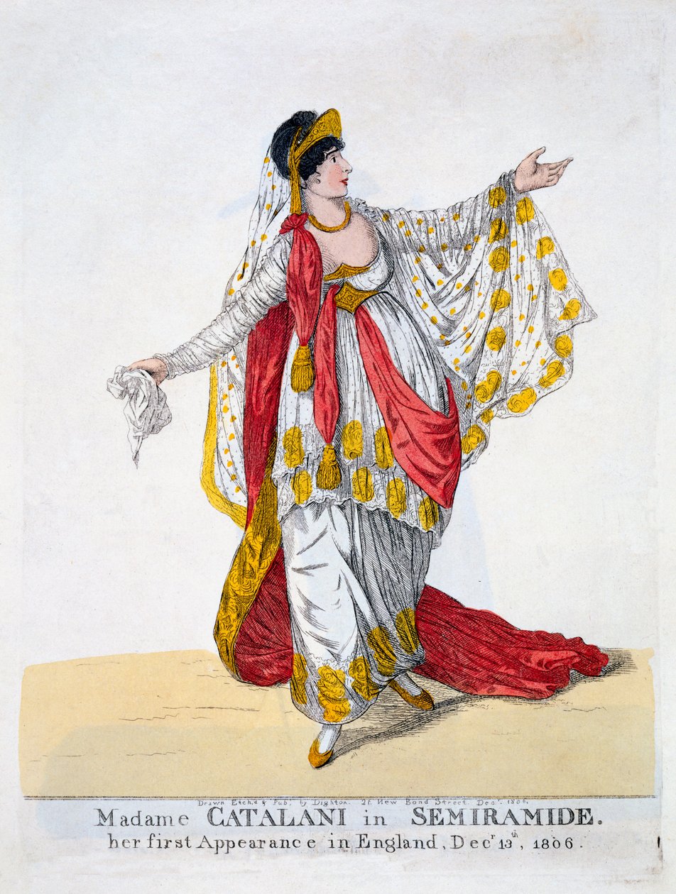 مدام كاتالاني في دور سميراميد ، 1806 بواسطة روبرت دايتون