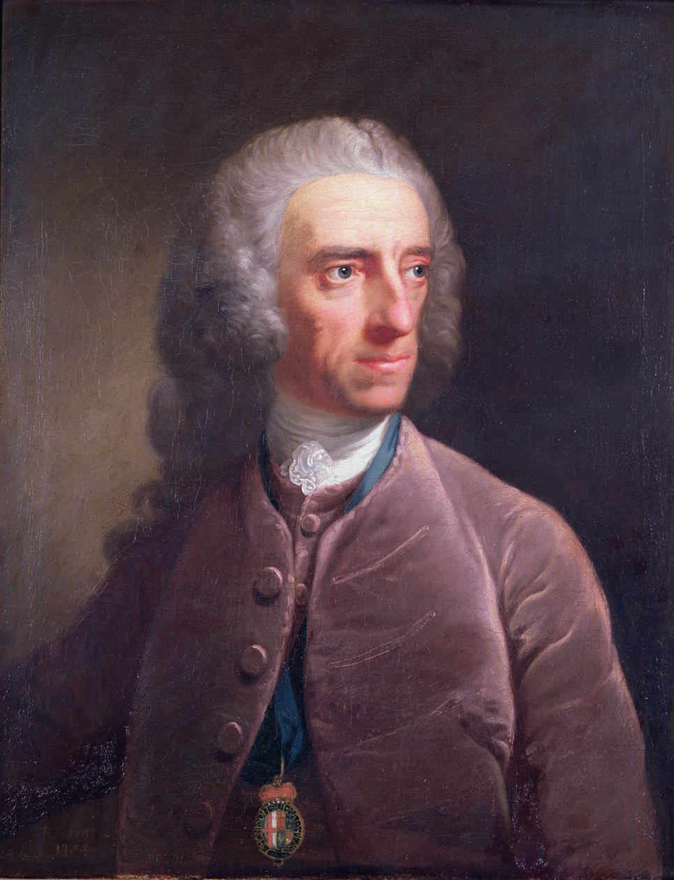 صورة لستيفن مارتن ليكي (1702-73) 1755 بواسطة روبرت إيدج باين