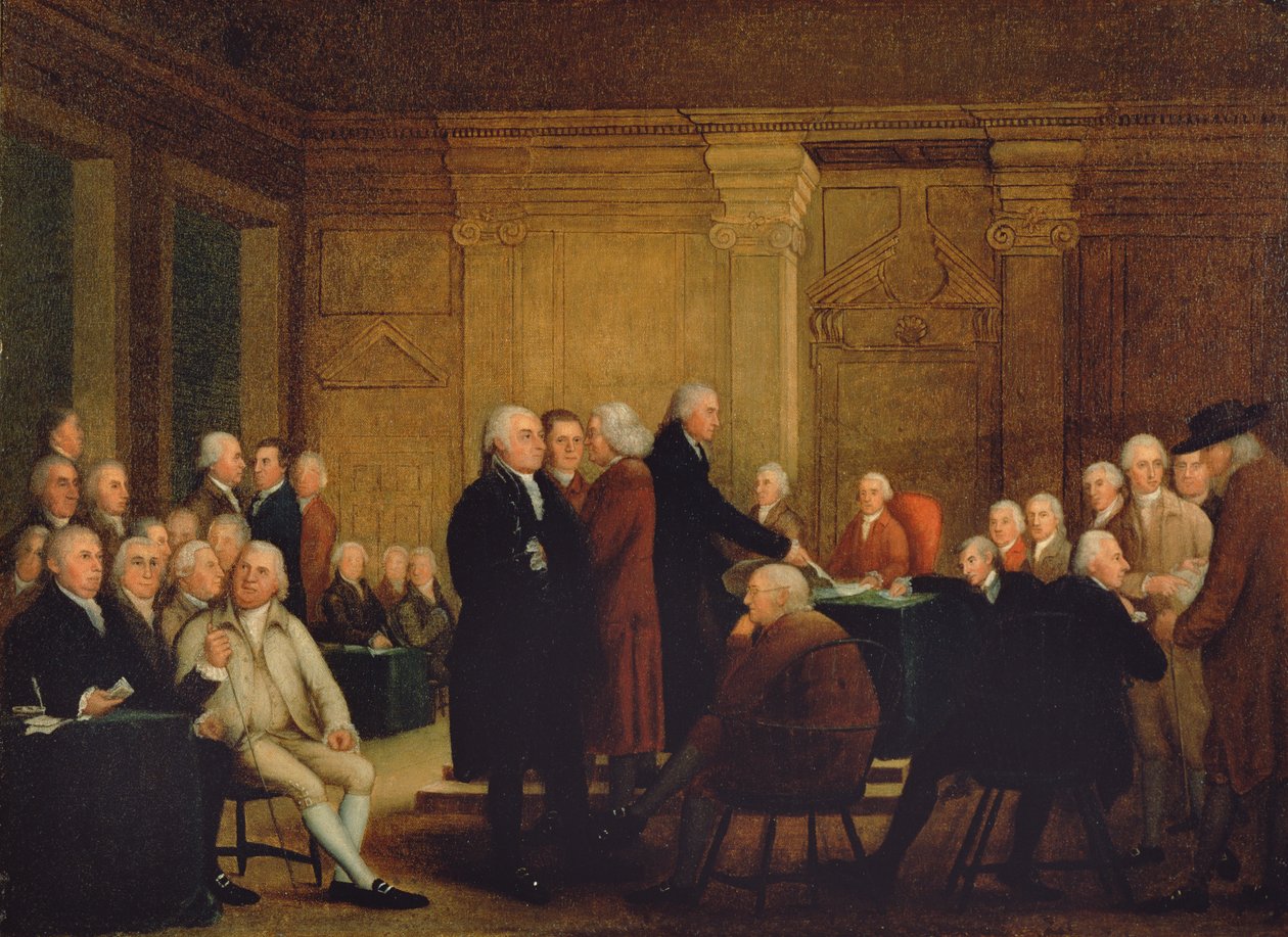 استقلال الكونغرس للتصويت ، c.1795-1801 بواسطة روبرت إيدج باين