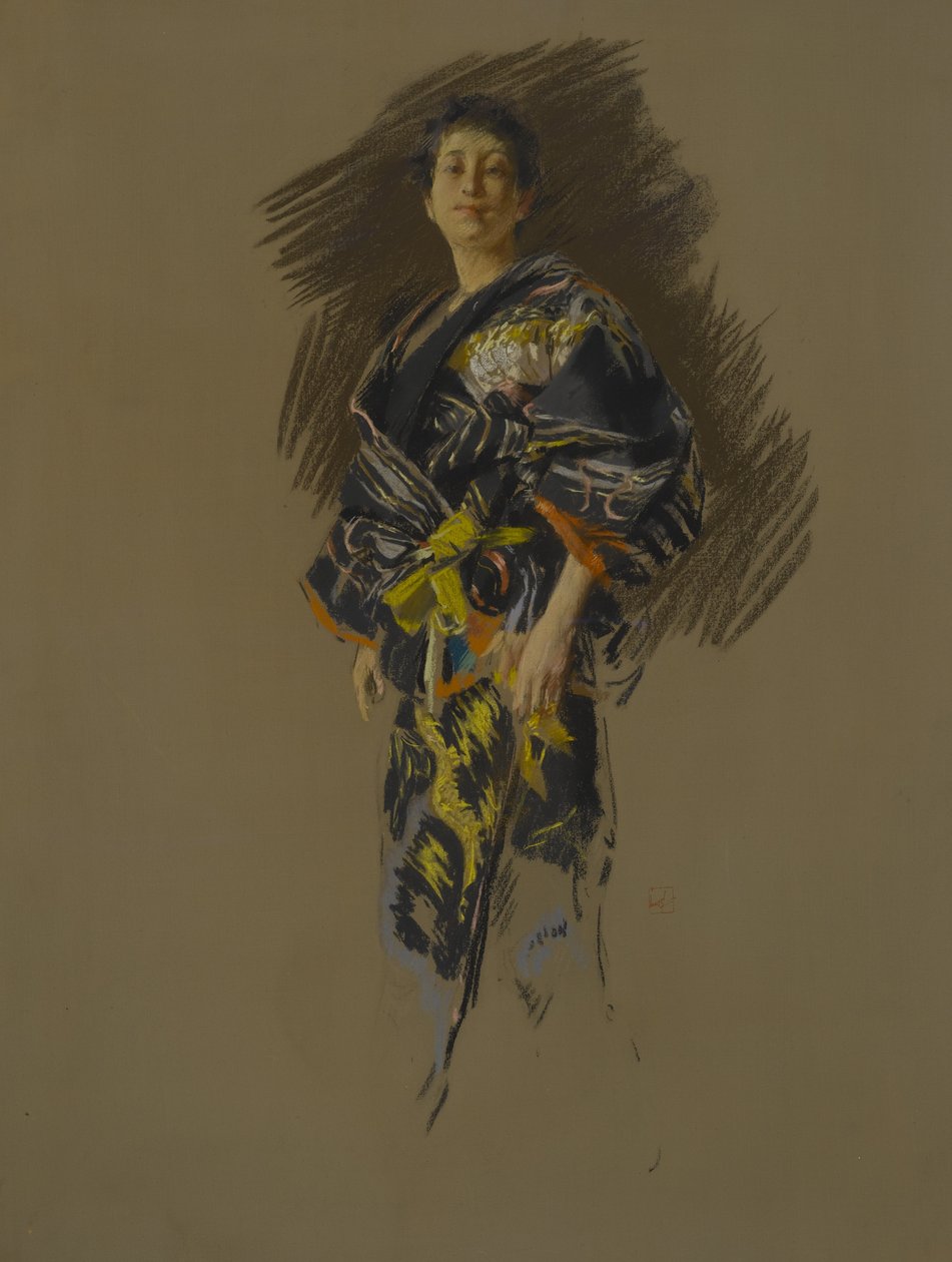 امرأة في زي ياباني ، c.1882 بواسطة روبرت فريدريك بلوم