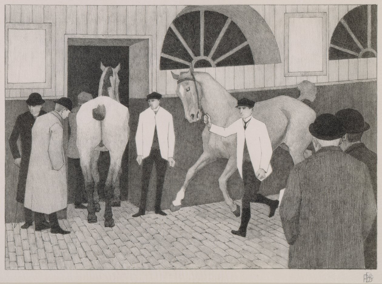 هورس مارت. ج .1918 (طباشير أسود على ورق) بواسطة روبرت بولهيل بيفان