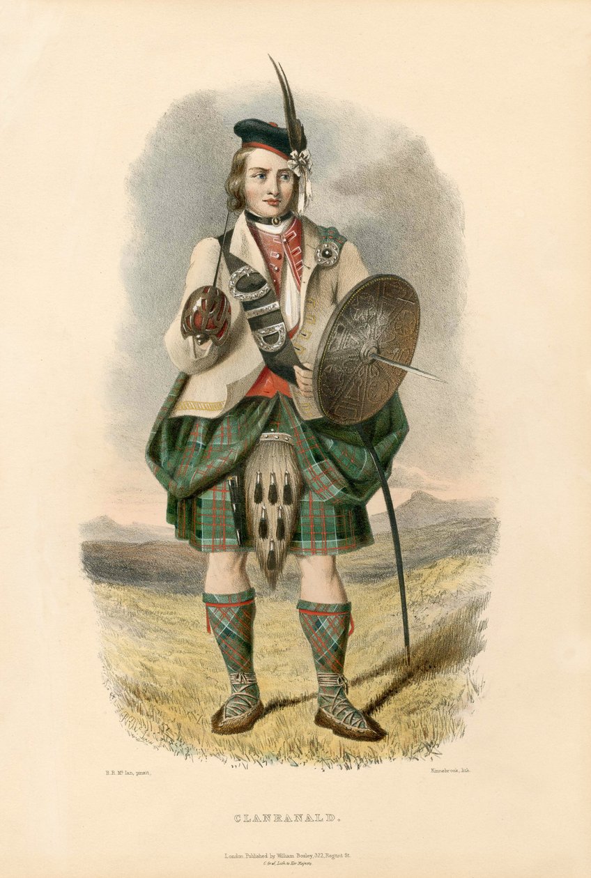 Clanranald ، من عشائر المرتفعات الاسكتلندية ، حانة 1845 بواسطة روبرت رونالد مكيان