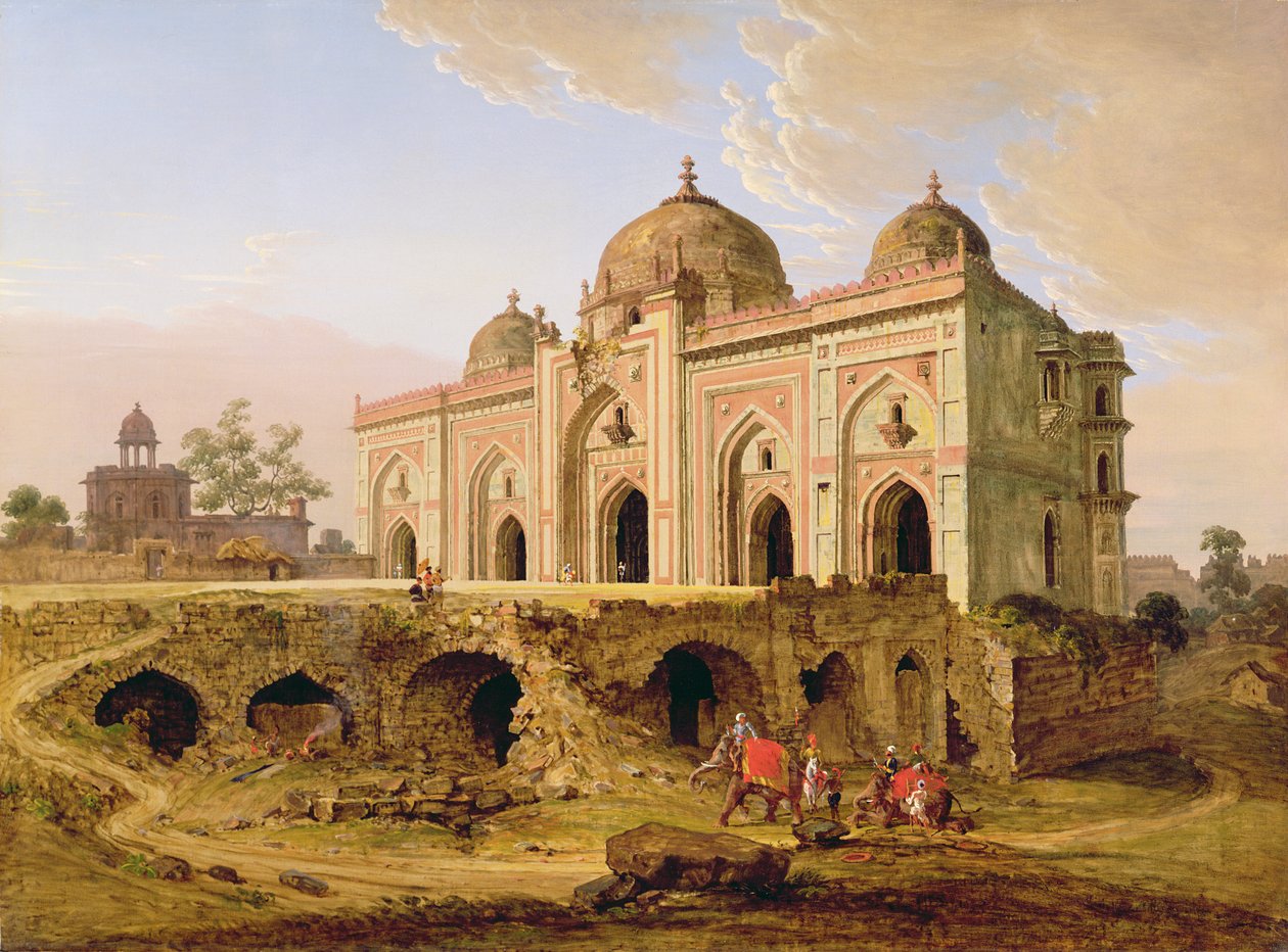 The Qal A-l-Kuhna Masjid, Purana Qila, Delhi, c.1823  بواسطة روبرت سميث