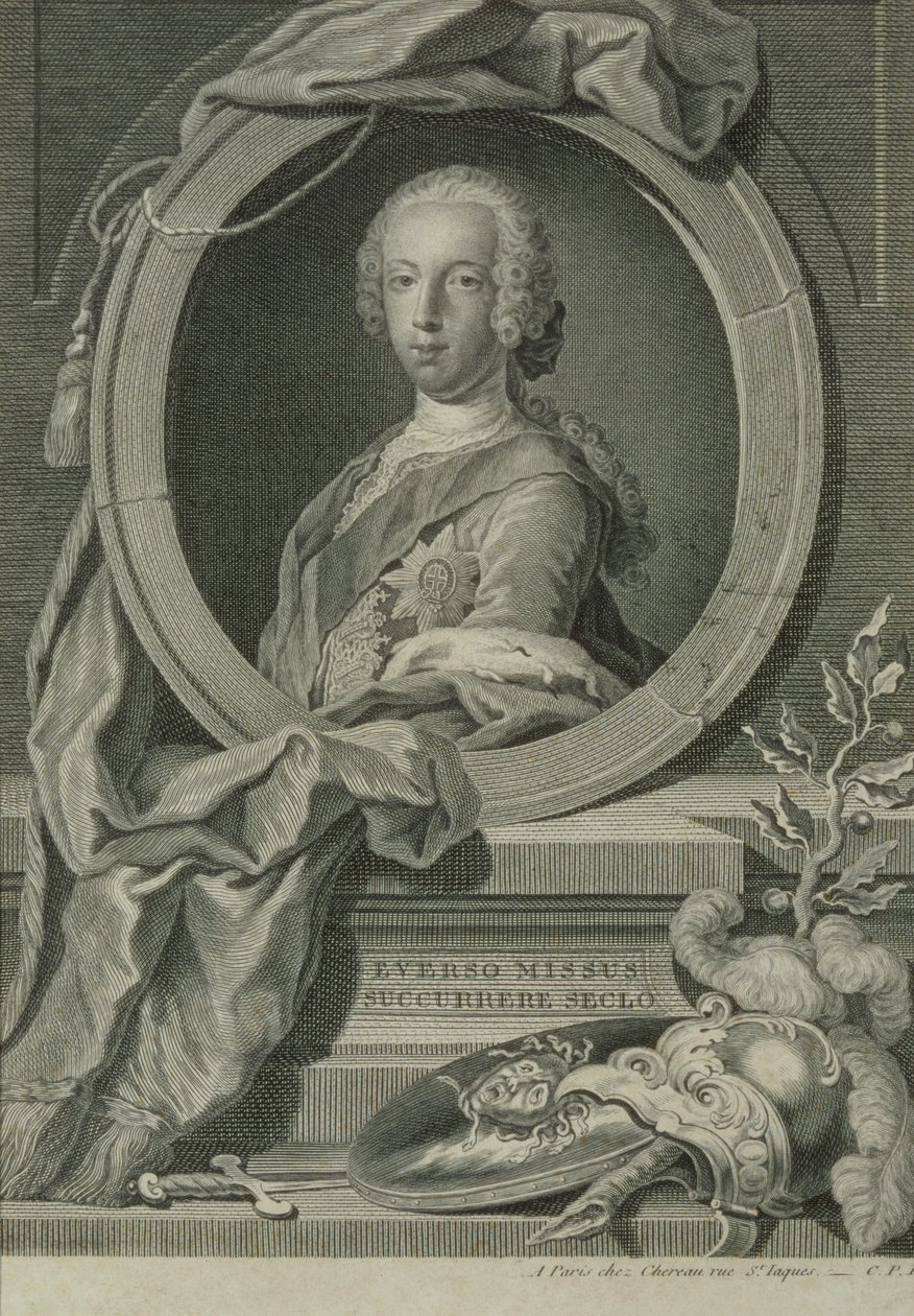 الأمير تشارلز إدوارد ستيوارت (1720-1788) (النقش على النحاس) بواسطة روبرت سترينج