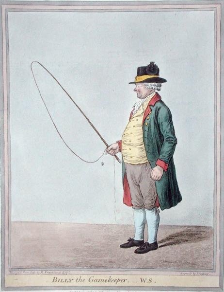 بيلي حارس اللعبة ، نقش بواسطة جيمس جيلراي (1756-1815) نشرته هانا همفري في عام 1810 (نقش ملون يدويًا) بواسطة روبرت (بعد) فرانكلاند