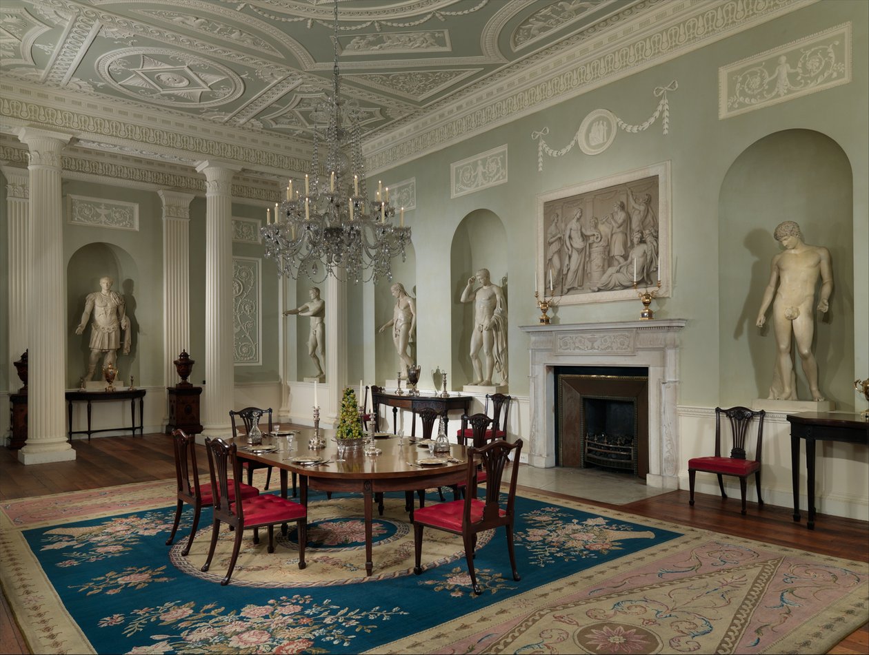 غرفة الطعام من Lansdowne House ، لندن ، 1767-1769 بواسطة روبرت آدم
