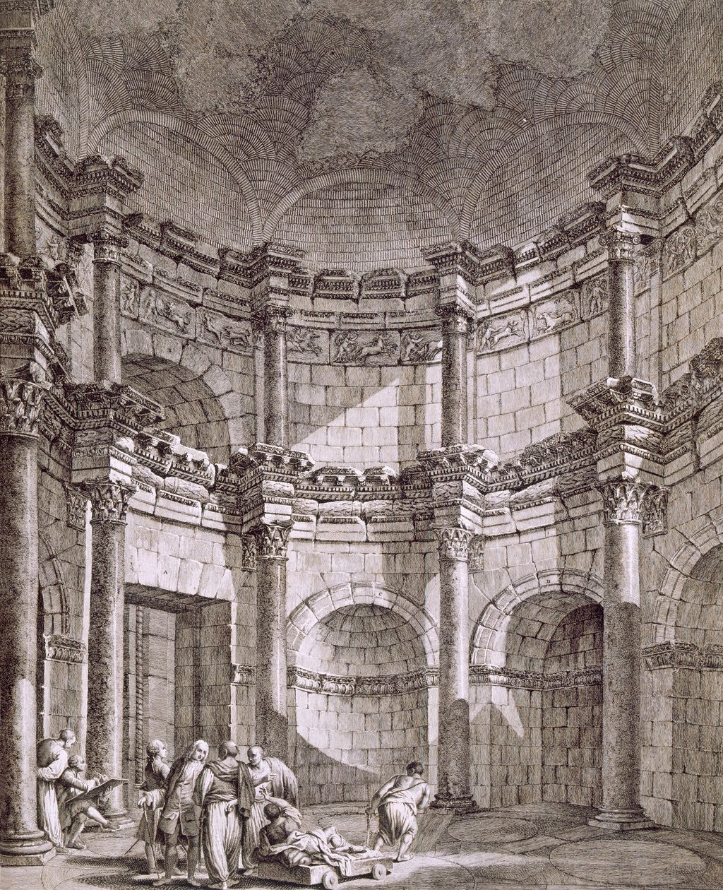معبد جوبيتر ، حانة. 1764. بواسطة روبرت آدم