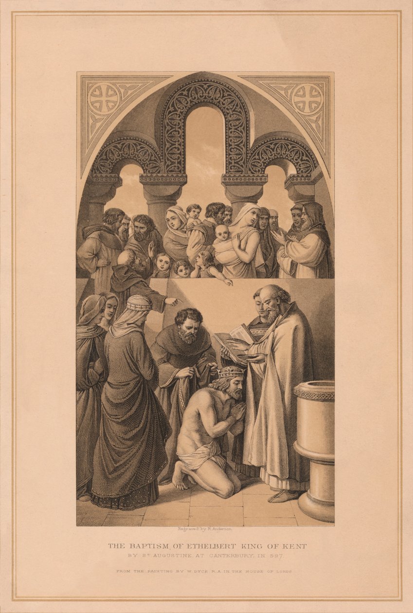 معمودية Ethelbert King of Kent ، 597 1878 بواسطة روبرت أندرسون