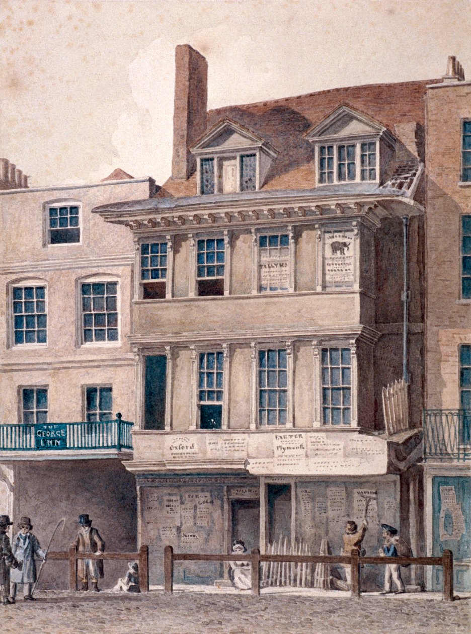 جورج إن ، ويست سميثفيلد ، لندن ، c1830 بواسطة روبرت بليميل شنيبيلي