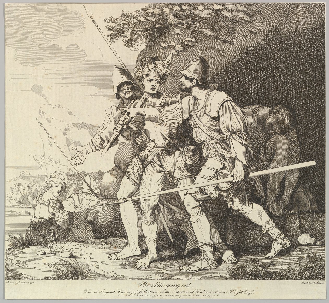 بانديتي يخرج ، 9 نوفمبر 1780. بواسطة روبرت بليث