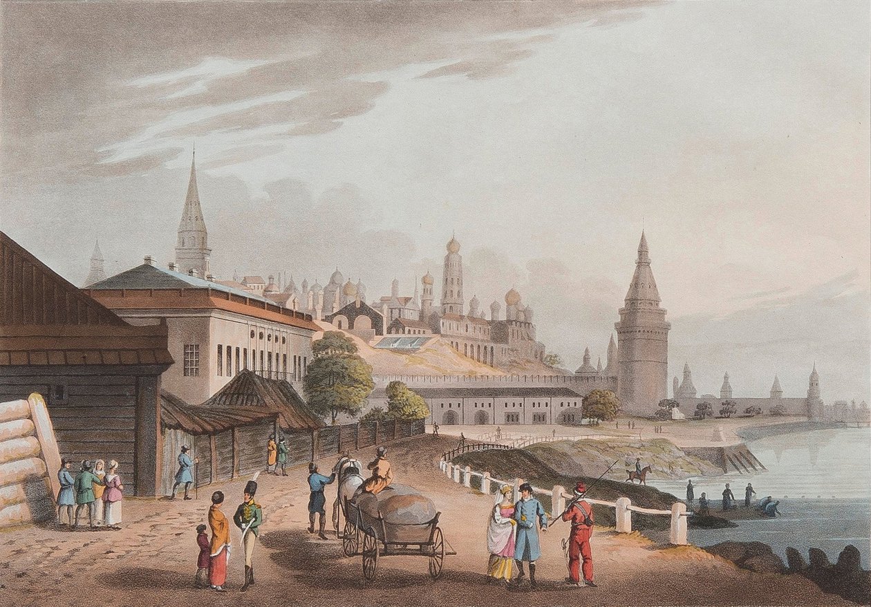 الكرملين في موسكو ، 1816 بواسطة روبرت بوير