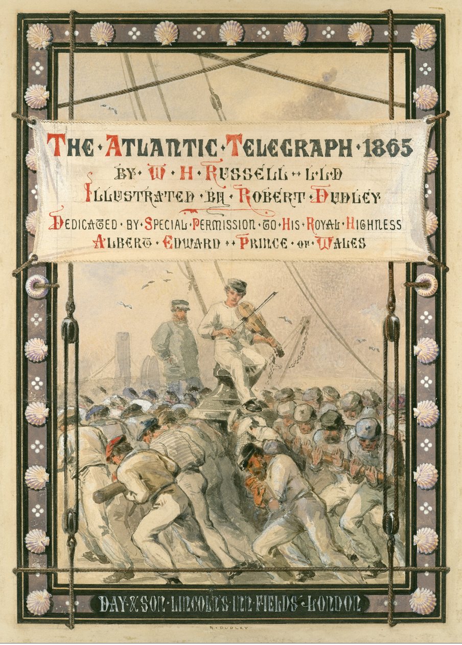 التلغراف الأطلسي ، [1866]. بواسطة روبرت تشارلز دادلي