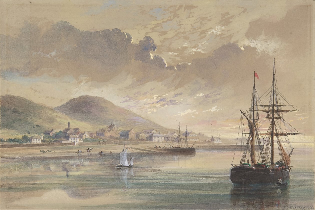 فالنتيا في 1857-1858 وقت وضع الكابل السابق ، 1865. بواسطة روبرت تشارلز دادلي