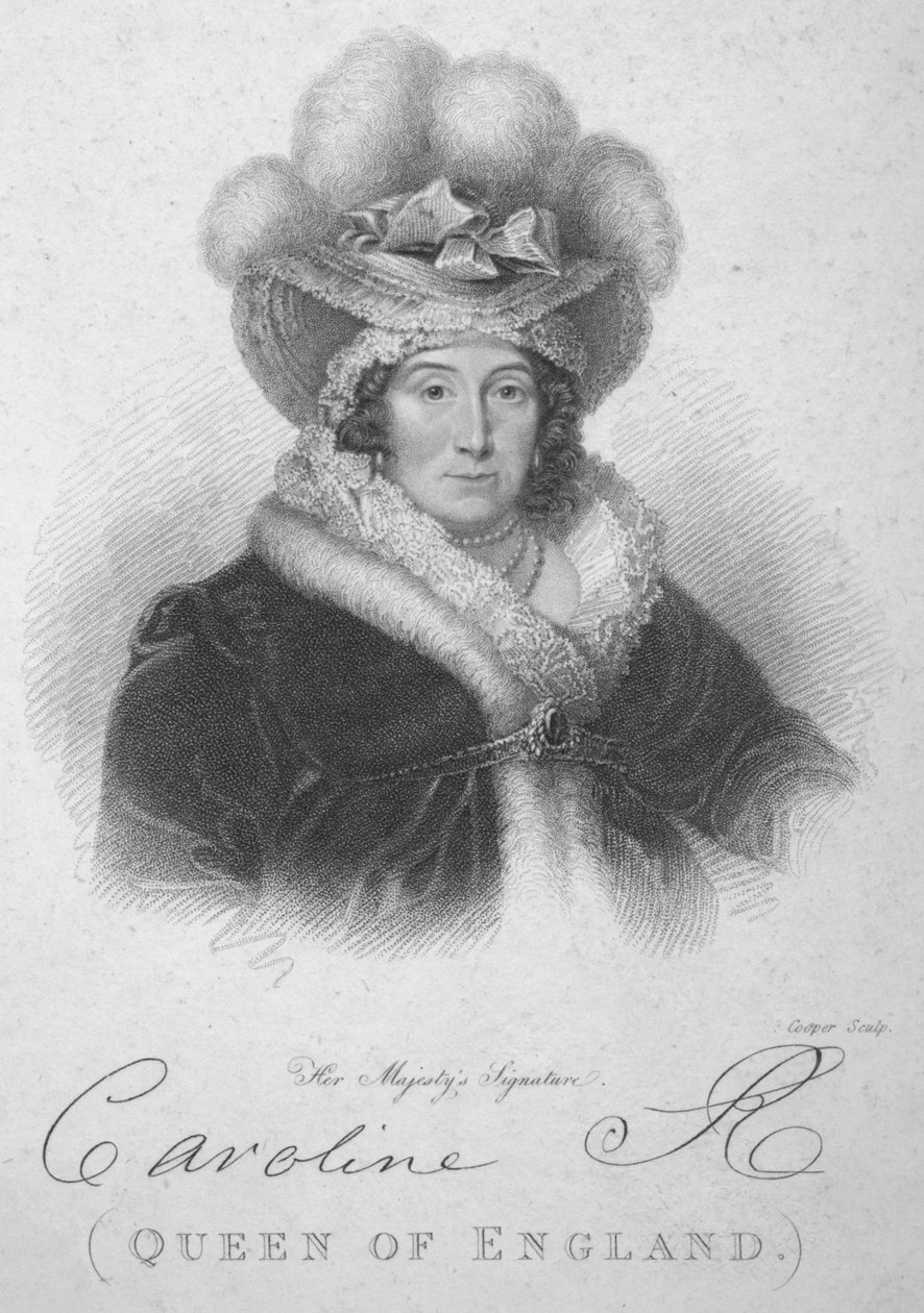 كارولين ملكة إنجلترا ، 1820. بواسطة روبرت كوبر